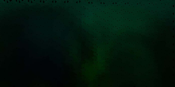 Dark green vector gradient polygon wallpaper.