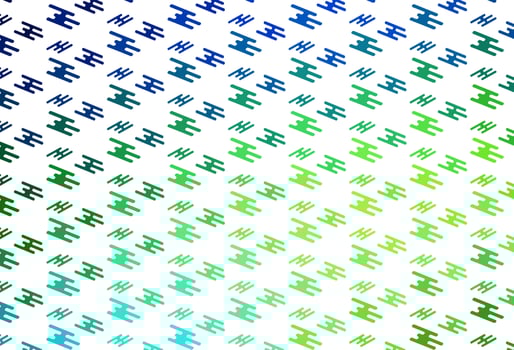 Light Multicolor, Rainbow vector template with repeated sticks.