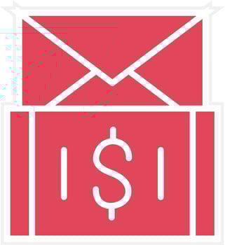 Send Money Icon Style vector