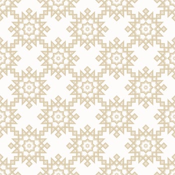 Geometric islamic or arabian star shape seamless pattern with yellow gold color background. Use for fabric, textile, cover, interior decoration elements, wrapping. vector