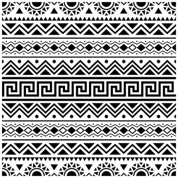 Aztec seamless ethnic pattern texture design vector