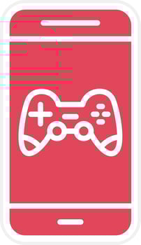 Mobile Gaming Icon Style vector
