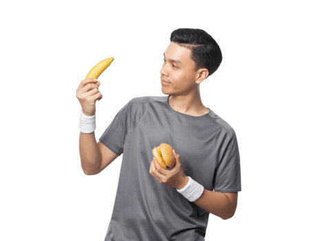 Asian sport man, Png file
