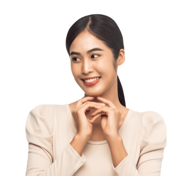 Portrait of beautiful young asian woman, Png file