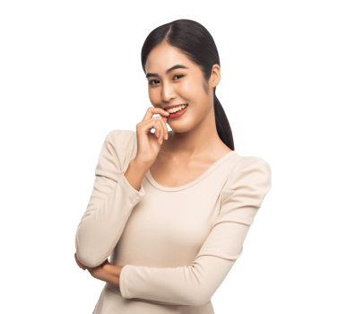Portrait of beautiful young asian woman, Png file