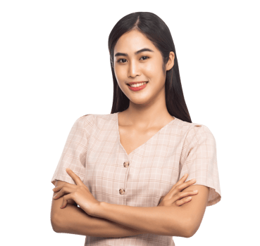 Portrait of beautiful young asian woman, Png file