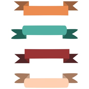 Ribbon clip art collection vector