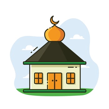 Illustration vector graphic of the mosque