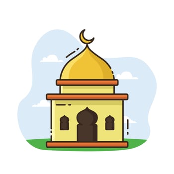 Illustration vector graphic of the mosque