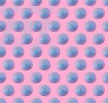 Geometric circle spiral grid seamless background. Trendy pop art collage psychedelic pattern vaporwave neon color style. Use for template, cover, wrapping, decoration elements. vector