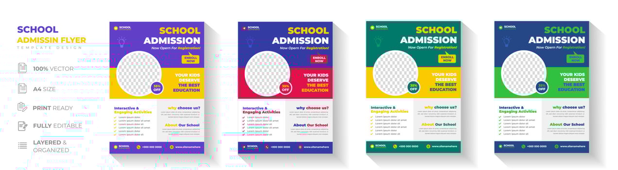 Corporate business flyer template design. digital marketing agency flyer, business marketing flyer. grow your business digital marketing new flyer. digital marketing flyer vector