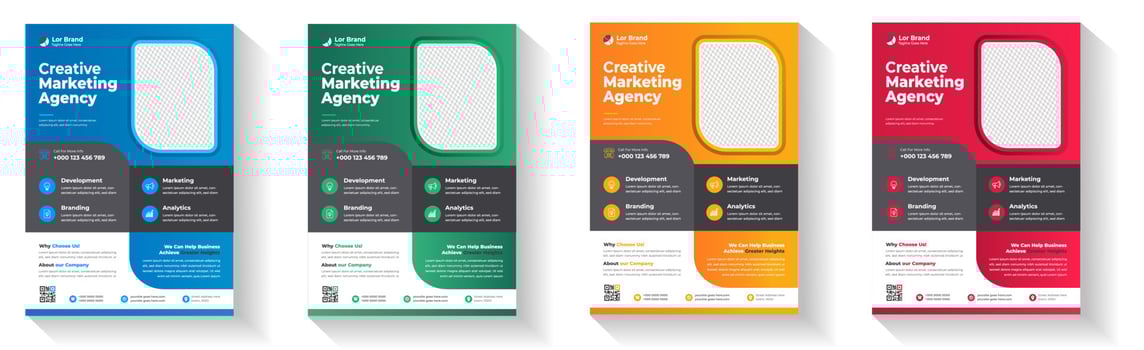 Corporate business flyer template design. digital marketing agency flyer, business marketing flyer. grow your business digital marketing new flyer. digital marketing flyer vector