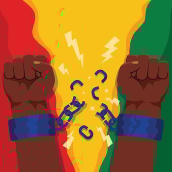 Juneteenth Festivity Background vector