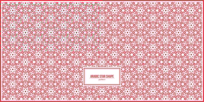 unique arabic stars hape pattern vector