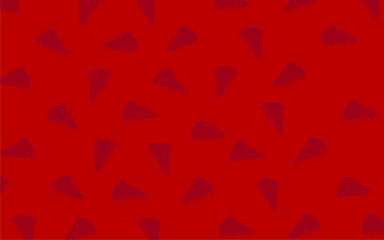 seamless pattern background with pizza shape vector