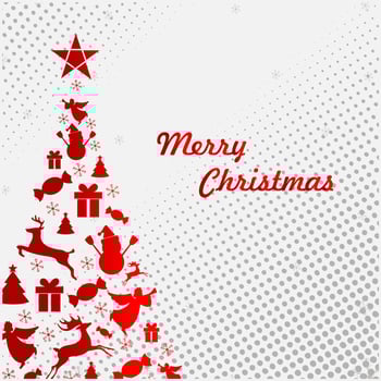 Christmas background and New Year greeting card, banner, poster wallpaper.Snowflakes design. Vector illustration