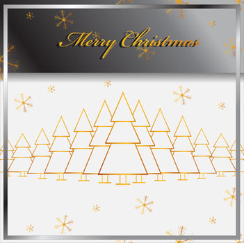 Christmas background and New Year greeting card, banner, poster wallpaper.Snowflakes design. Vector illustration