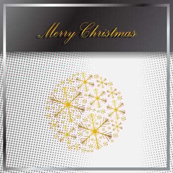 Christmas background and New Year greeting card, banner, poster wallpaper.Snowflakes design. Vector illustration