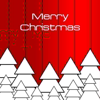 Merry Christmas greeting card, banner, poster. Vintage Background With Typography and Elements vector