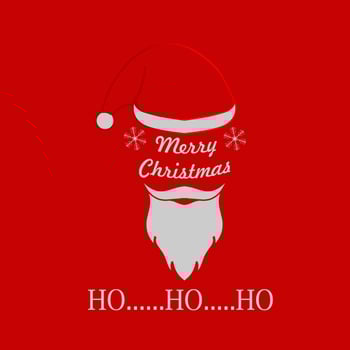 Merry Christmas greeting card, banner, poster. Vintage Background With Typography and Elements vector