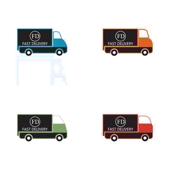 Fast delivery truck icon vector illustration
