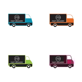 Fast delivery truck icon vector illustration