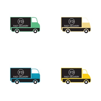 Fast delivery truck icon vector illustration