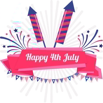 USA independence day 4th of July vector