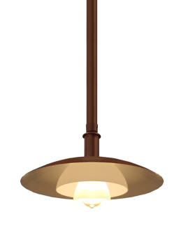 The hanging lamp isolated on white background with clipping path. png