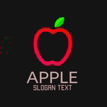 Illustration vector graphic of template logo apple icon flat design