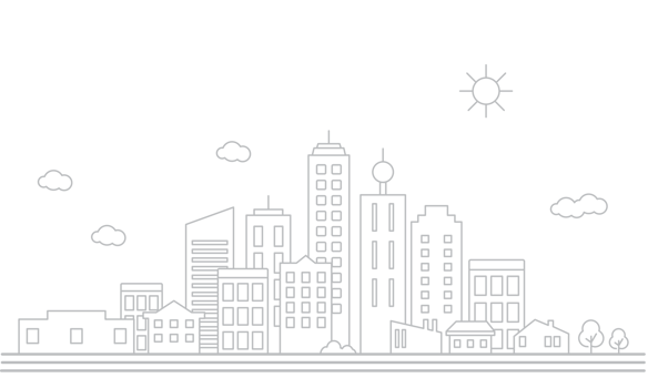 Cityscape. Landscape flat design concept. png