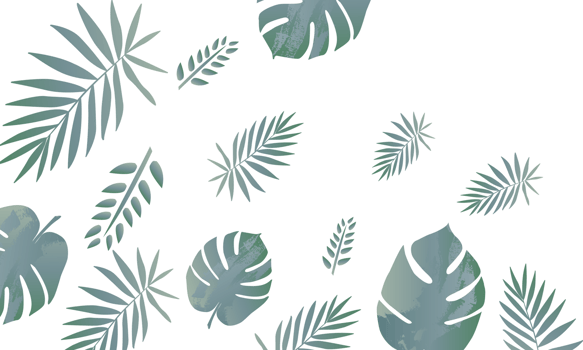 tropical green leaf pattern background png