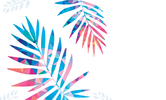 tropical green leaf pattern background png