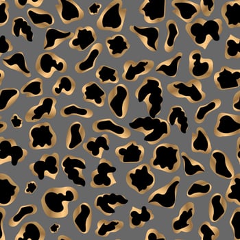 Leopard texture of abstract spots. Seamless texture, vector illustration, eps 10