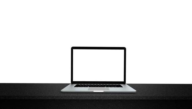 Modern laptop  isolated on white background. 3D Illustration. png