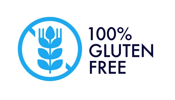 Gluten free vector label for food emblem