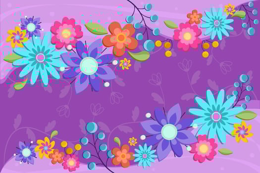 Flower background 3 vector