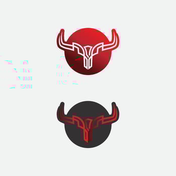 Bull buffalo head cow animal set mascot logo design vector for sport horn buffalo animal mammals head logo wild matador