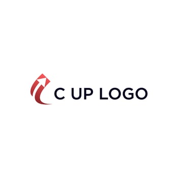 C ARROW UP LOGO DESIGN VECTOR