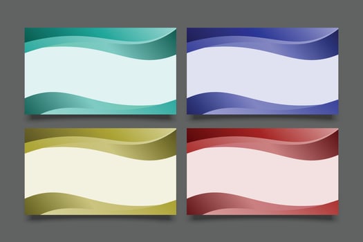 colorful background blue green red gold wavy abstract modern vector