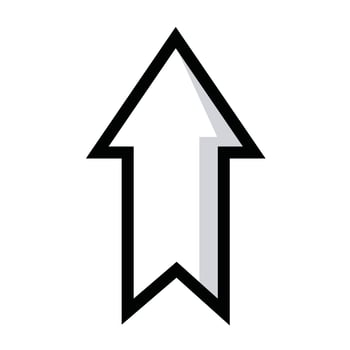 up direction arrow vector