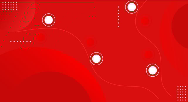 red color banner design with geometric elements. digital technology design. vector