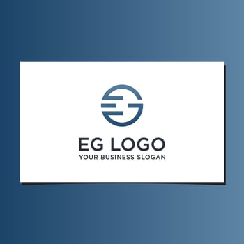 EG CIRCLE LOGO DESIGN VECTOR