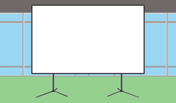 Whiteboard 4 in office window background for copy space background , wallpaper , ads , announcement , advertisement and other vector