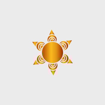 luxury golden mandala design background inlaid in white background vector