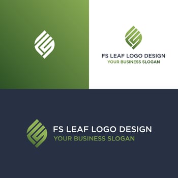FS LEAF LOGO DESIGN VECTOR