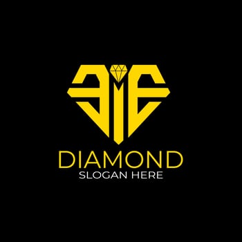 Letter E Diamond Logo Design. Design Concept, Logos, Logogram, Logotype Diamond Template vector