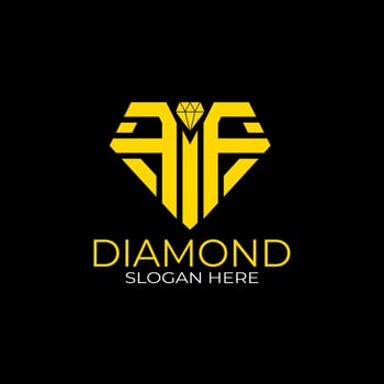 Letter F Diamond Logo Design. Design Concept, Logos, Logogram, Logotype Diamond Template vector