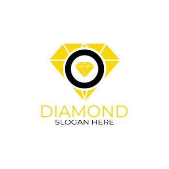 Letter O Diamond Logo Design. Design Concept, Logos, Logogram, Logotype Diamond Template vector