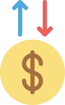 dollar transfer vector illustration on a background.Premium quality symbols. vector icons for concept and graphic design.